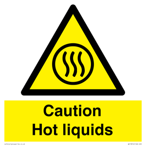 Caution hot liquids